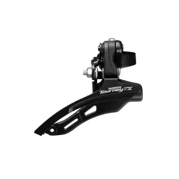 Schimbator fata 3x6/7 viteze Shimano AFDTZ500DSTM6, 42T, Top pull, Down swing, negru
