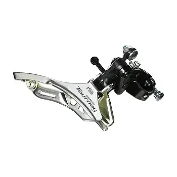 Schimbator fata 3x6/7 viteze Shimano Tourney AFDTY300DSDM6, rutare inferioara, 42T argintiu