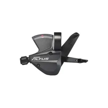 Maneta schimbator stanga Shimano Altus SL M370, 3 viteze, cablu 2050 mm, cu indicator optic, negru