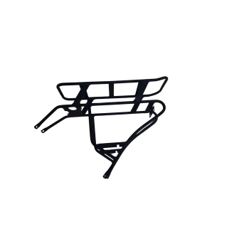 Portbagaj bicicleta electrica YS 788, pentru baterie, 20 inch, negru, cu suport stop