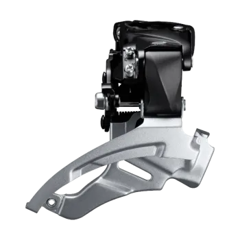 Schimbator fata 3x9 viteze Shimano Altus AFDM2000DSM6, Dual-Pull, argintiu