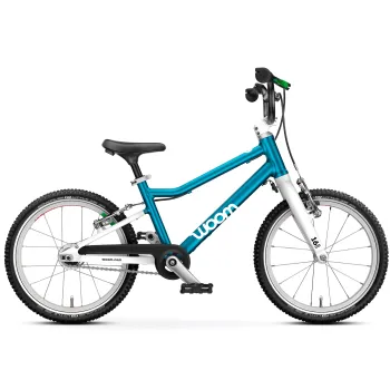 Bicicleta copii Woom 3 Automagic Go cu roti 16" albastru Metallic Blue