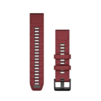 Garmin curea silicon QuickFit 22 - visiniu Marsala | Graphite Silicone
