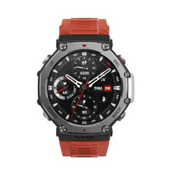 Smartwatch sport cu GPS si ecran AMOLED - Amazfit T-Rex 3 - lava