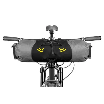 Apidura - geanta bicicleta cu prindere pe ghidon, Backcountry 2.0 Handlebar Pack 11 litri - gri negru galben