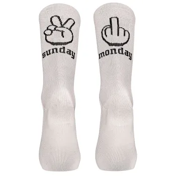 Northwave - sosete ciclism - Sunday Monday Sock - White