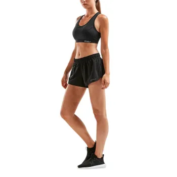 2XU - Pantaloni scurti de alergare pentru femei GHST 3" Stretch Woven Short - negru