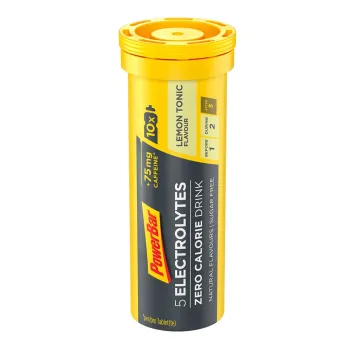 Powerbar - pastile efervescente hidratare si mineralizare 5 Electrolytes, aroma lamaie tonica - cutie 10x 4.2g