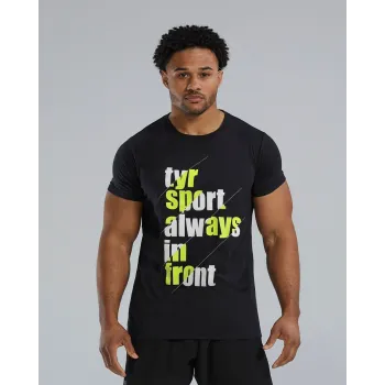 TYR - tricou casual - Graphic Tee - negru I lime