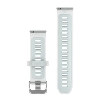Garmin - curea silicon - Quick Release 20 - Whitestone translucid I Cloud blue cu hardware argintiu
