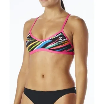 TYR -  bustiera - Top Ravana Crosscut Tieback - black multi