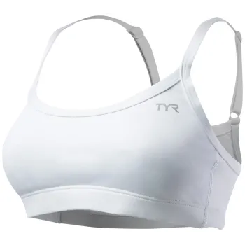 TYR Sutien Low Impact Sports alb