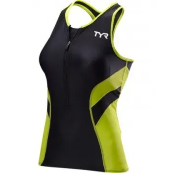 TYR - maiou triatlon - Tri Tank Comp W - negru lime
