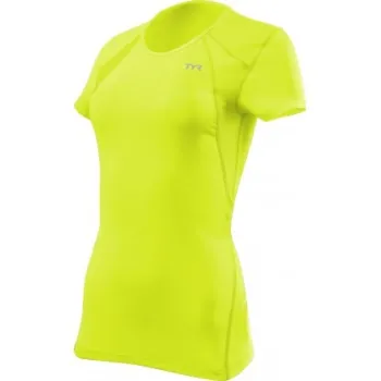TYR - tricou alergare - All Elements Running W - galben fluo