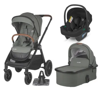 Sistem modular 3in1 Coccolle Aspen Moss green + Scoica auto iSize Coccolle Knox Black