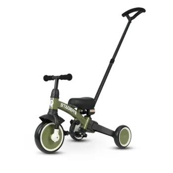 Tricicleta evolutiva pliabila Qplay STAGER Verde