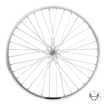 Roata fata Force Prime 26 559x21 36H argintie