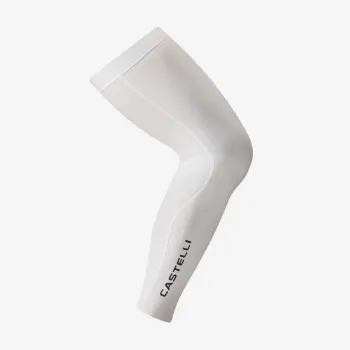 Incalzitoare picioare Castelli UPF 50+ Leg 3, unisex, alb L
