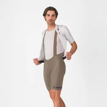 Pantaloni scurti cu bretele Castelli Competizione 2, pentru barbati, bej XL
