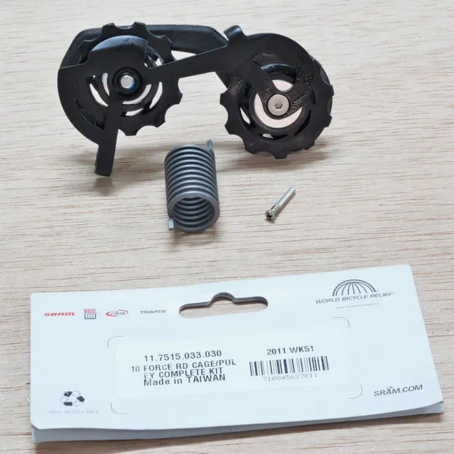 2010 Force Rear Derailleur Cage/Pulley Complete Kit - Black