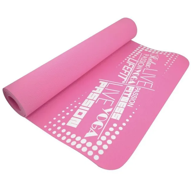 Covoras gimnastica SLIMFIT 173 x 61 x 0.6 cm roz