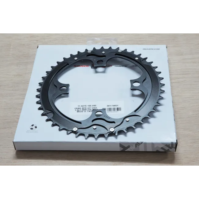 Foaie Angrenaj MTB V4G2 104, 44T, Negru-Auriu