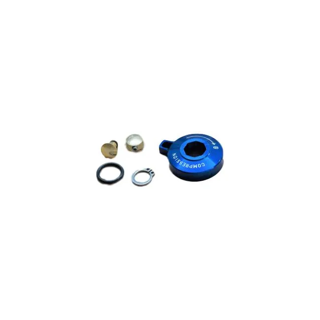 Motion Control Compression Knob Standard Alum W/ Cir-Clip - Blue