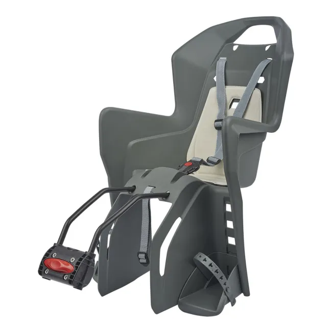 Scaun Bicicleta Copii Polisport Koolah FF - Gri-Crem
