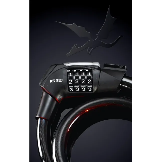 Antifurt Bicicleta Trelock Ks 310/100 Dragon - Negru