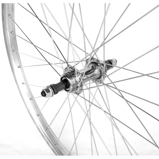 Roata Spate Bicicleta Cerurim 24 Inch, 36H, 507 x 21, Argintiu