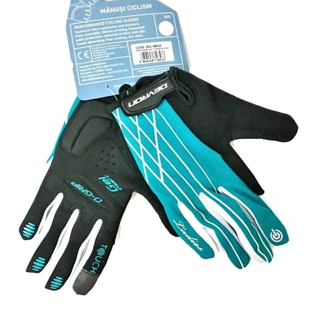 Manusi Ciclism Devron 9582 Ladies Touch D-Grip - M, Turcoaz