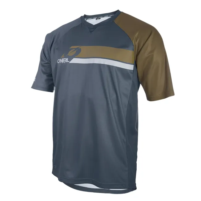 Tricou Ciclism O'Neal Pin It - S, Gri-Masliniu