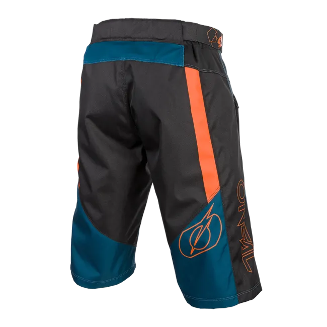 Pantaloni scurti ciclism O'Neal Element Fr Hybrid - 30, Petrol-Portocaliu