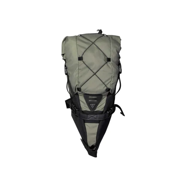 Geanta Tija Sa Bicicleta Topeak BackLoader TBP-BL3G - 15 L, Verde - logo Gri