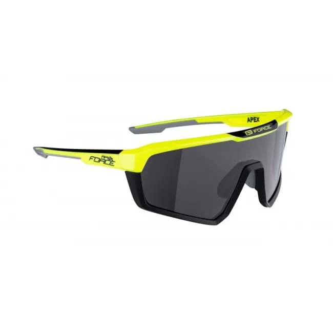 Ochelari Force Apex, lentila negru contrast, fluo/negru