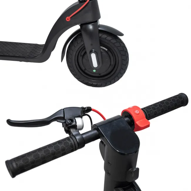 Trotineta electrica Devron Zerga X8 - Negru-Rosu