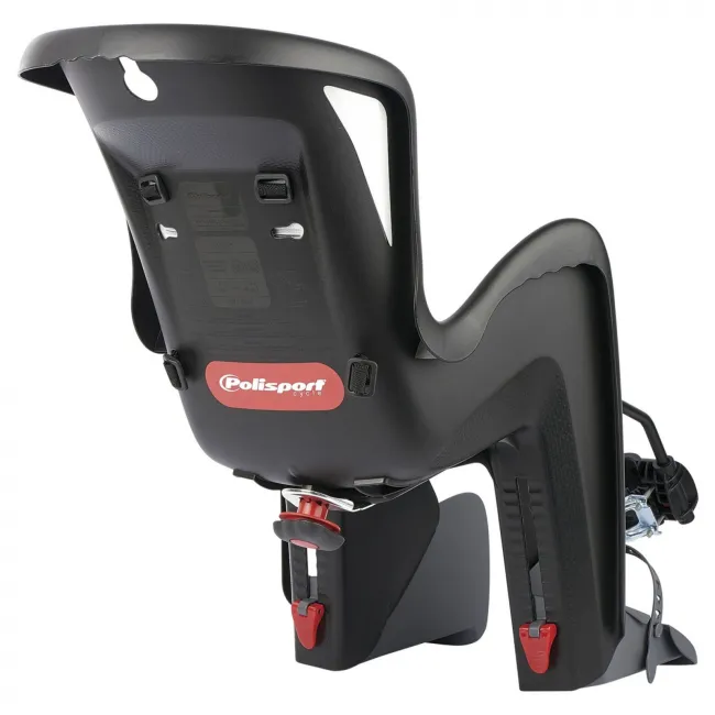 Scaun Bicicleta Copii Polisport Bilby Maxi FF - Negru-Gri