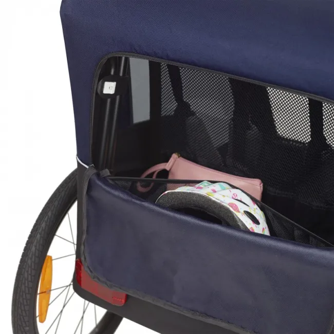 Remorca Carucior Transport Copii Bicicleta Polisport - Albastru