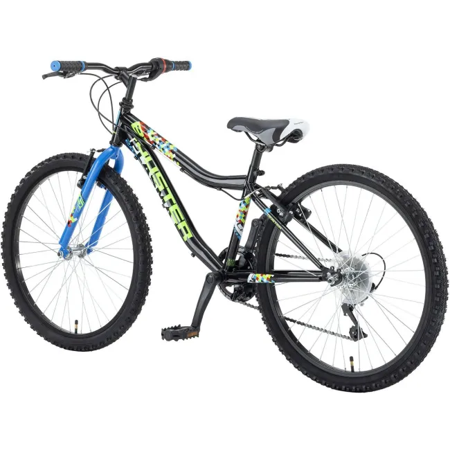 Bicicleta Copii Booster 2023 Plasma - 24 Inch, Negru-Albastru