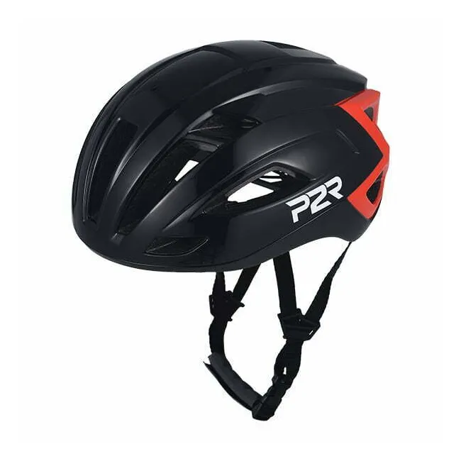 Casca Ciclism P2R RODEO - 55-58 cm, S-M, Negru-Rosu
