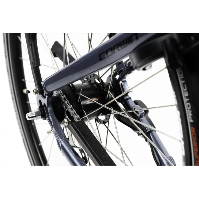Bicicleta Electrica Corwin 28426 - 28 Inch, 490mm, Gri Lucios