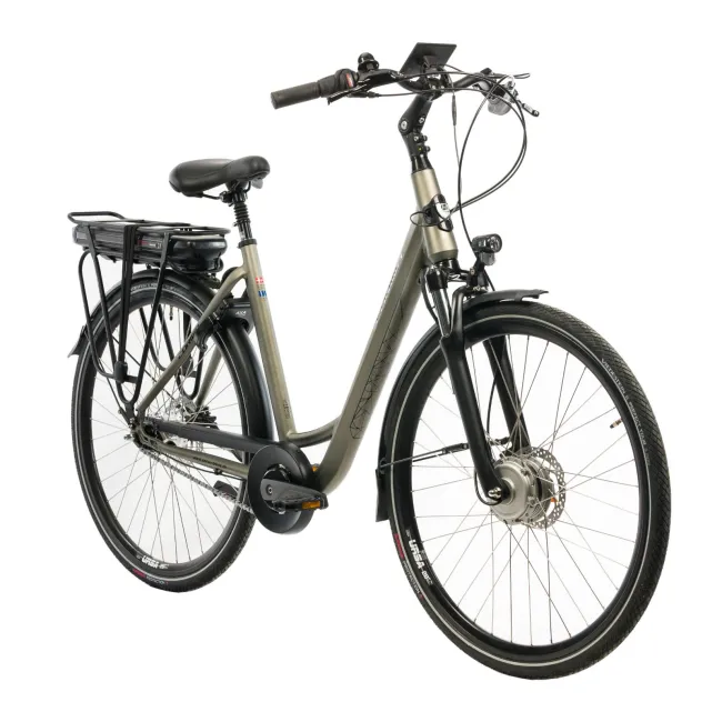 Bicicleta Electrica Corwin 28326 - 28 Inch, 530mm, frane hidraulice, Gri