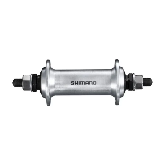 Butuc fata Shimano HB TX500 NT, 36H, OLD 100 mm, ax 140 mm, argintiu