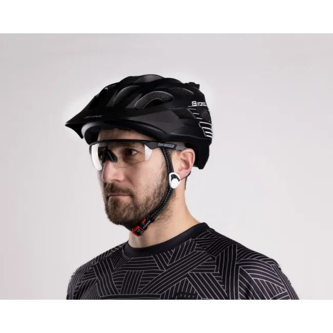 Casca Force Raptor MTB negru/alb L-XL (58-62 cm)