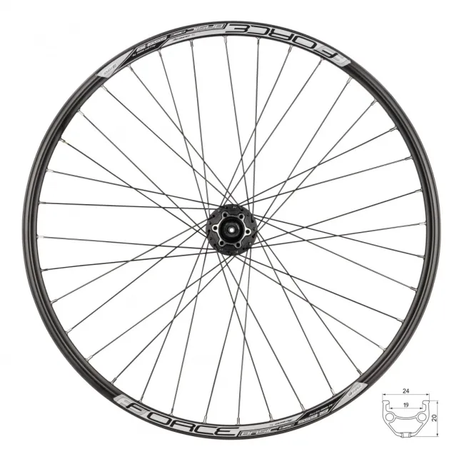 Roata fata 26 Force Basic Disc 559x19 butuc Shimano HBM475