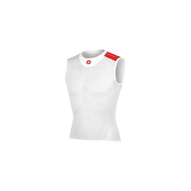 Bluza de corp perforata Castelli Core Mesh SL, Alb, XXL