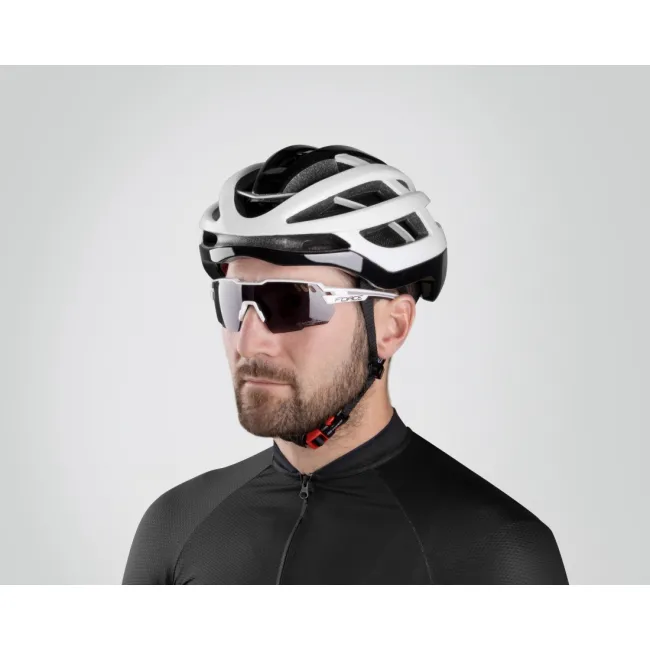 Casca Force Lynx Negru/Alb L-XL (58-62 cm)