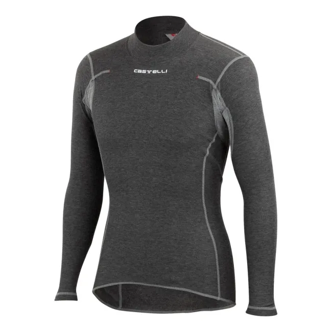 Bluza de corp cu maneca lunga Castelli Flanders Warm LS, Gri, XL