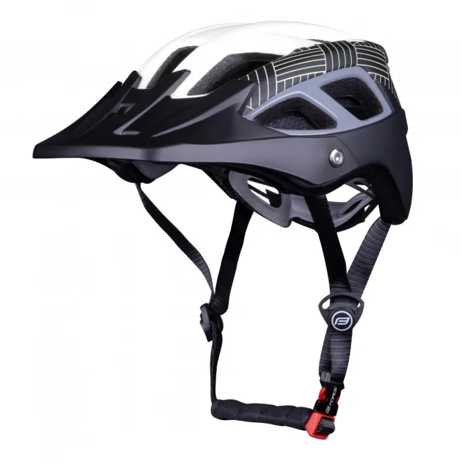 Casca Force Aves MTB E-bike, Alb/Negru Mat L-XL (58-61 cm)