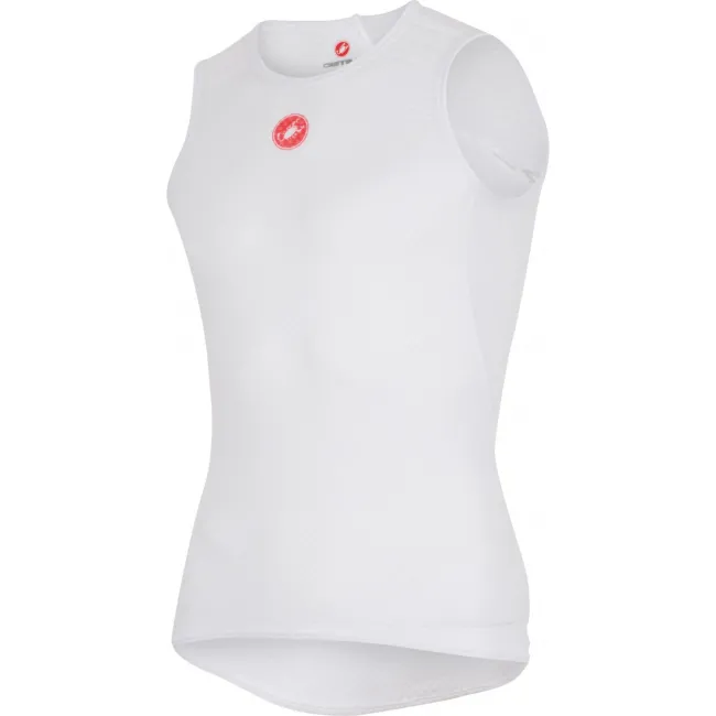 Bluza corp fara maneci Castelli PRO Issue, Alb, S